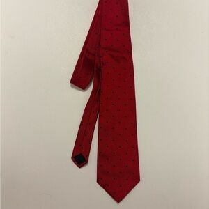 Brooks Brothers Red Silk Tie Navy Dots – USA Made (Factory Second)